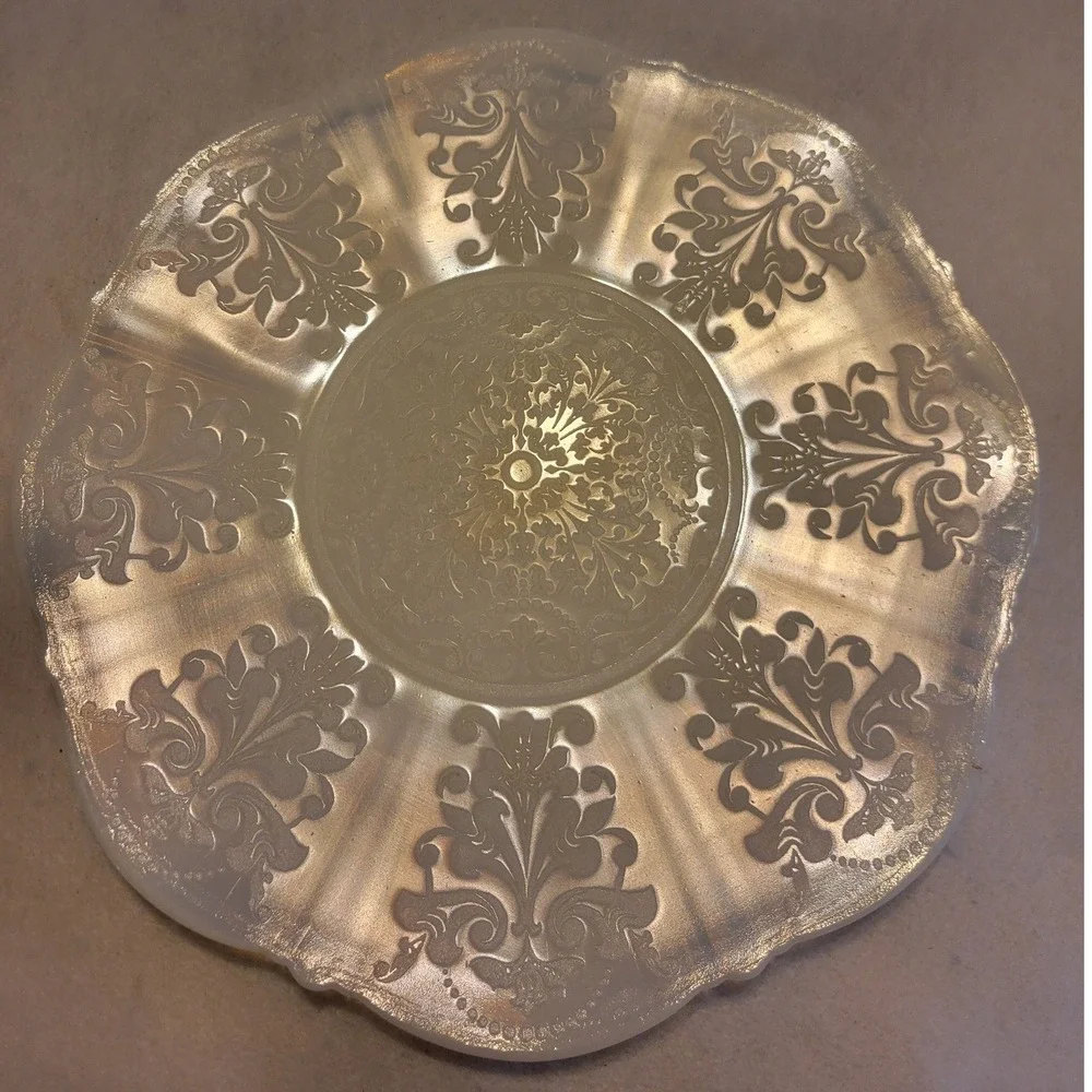 Vtg Victorian Petalware Plate 11